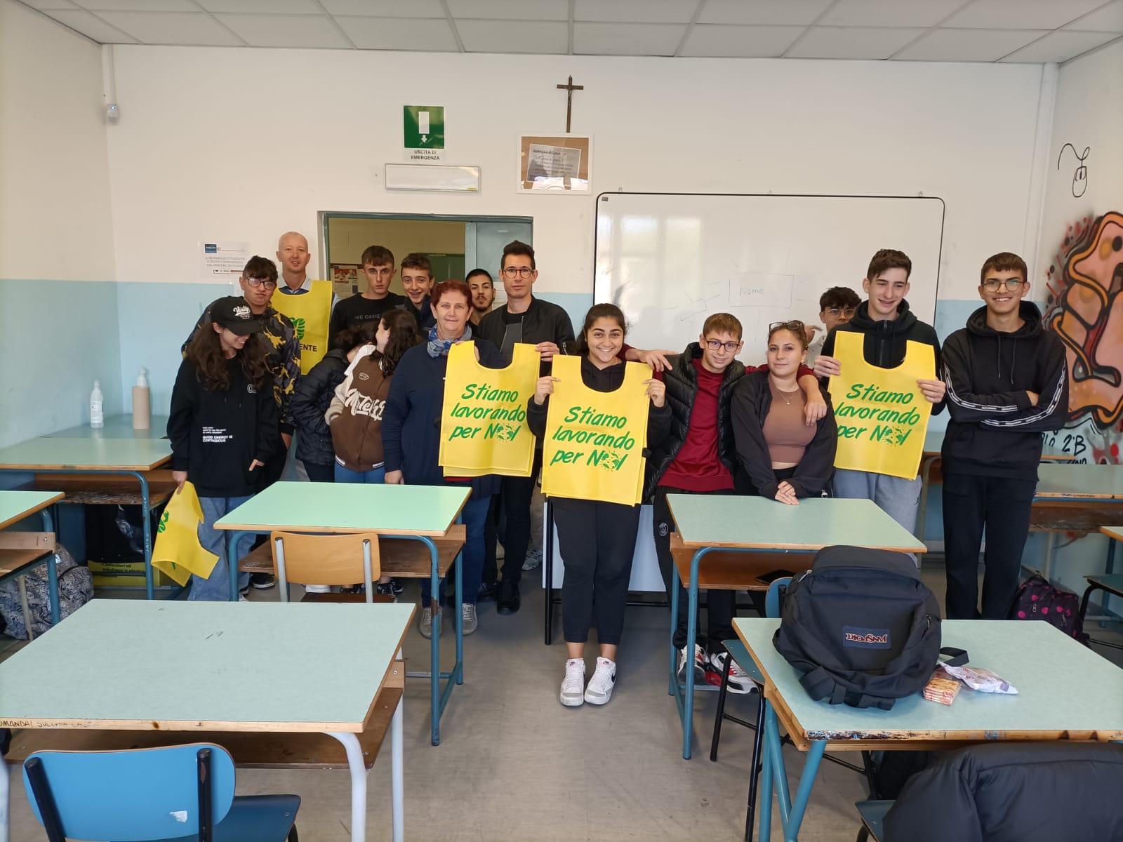 La 2A Operatore Grafico con la Vicesindaco e l'Assessore all'Ambiente di Avigliana